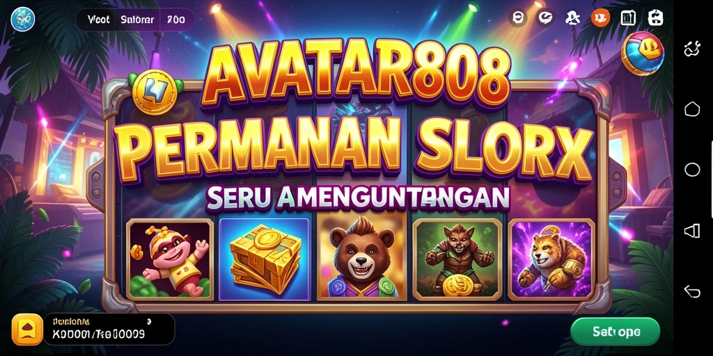 Tampilan gameplay Slot seru di AVATAR808 dengan grafis menakjubkan.