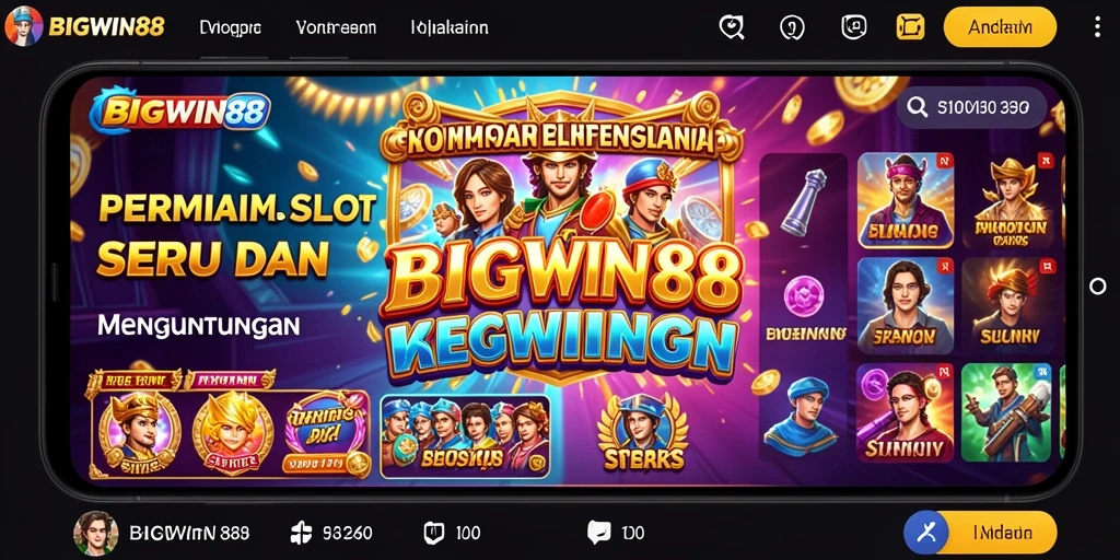 Screenshot gameplay BIGWIN88 menampilkan mesin slot yang menarik dan grafis yang menawan.