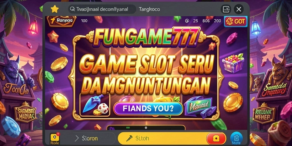 Tampilan gameplay Slot FUNGAME777 yang menarik dan dinamis.