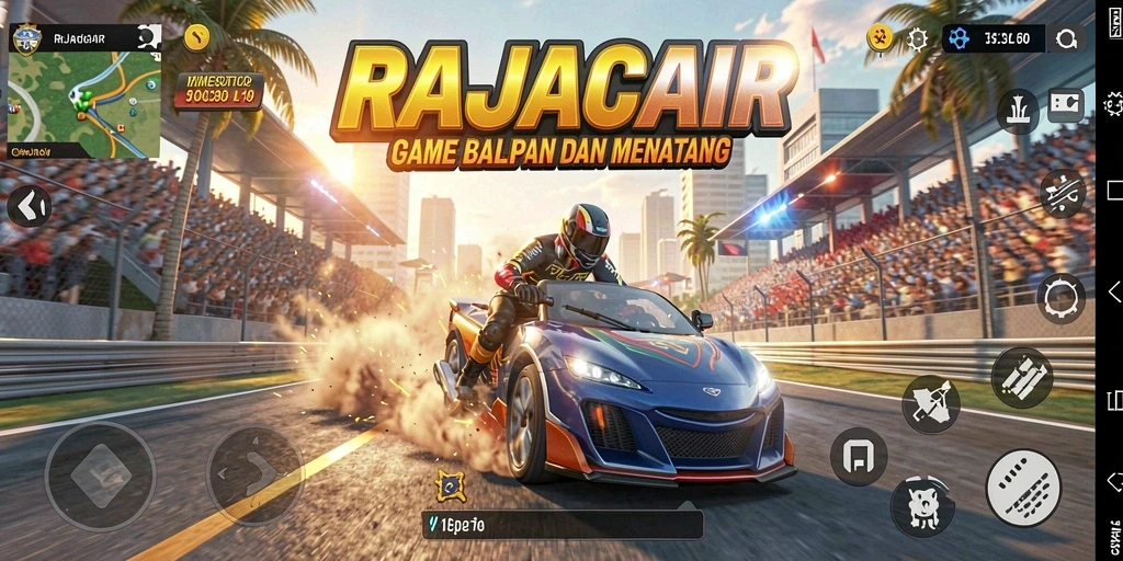 Tampilan gameplay balap yang menegangkan dan seru.