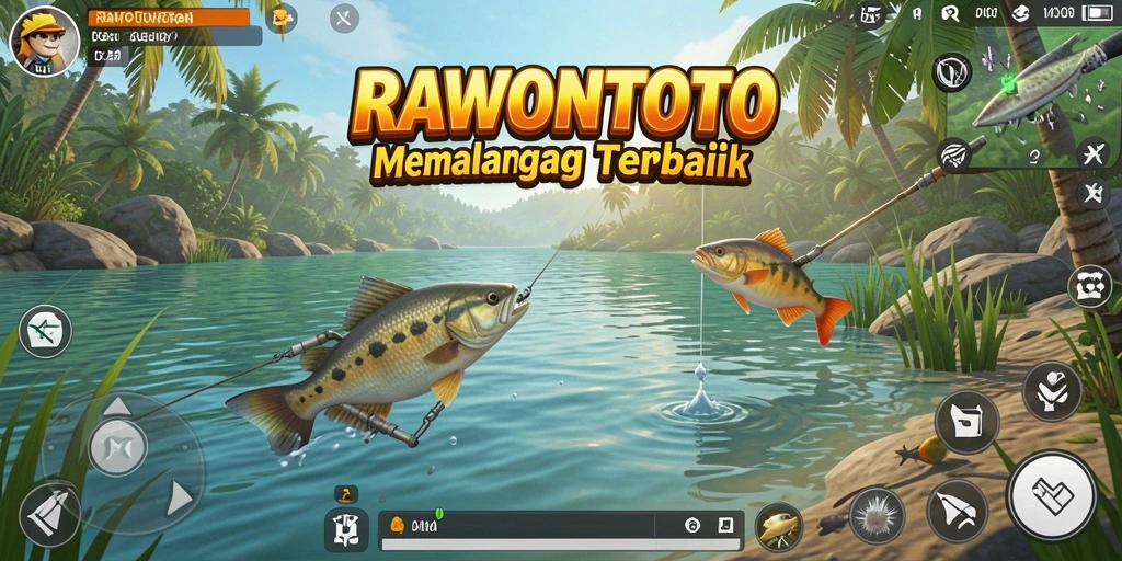Gameplay menarik di RAWONTOTO dengan beragam jenis ikan.