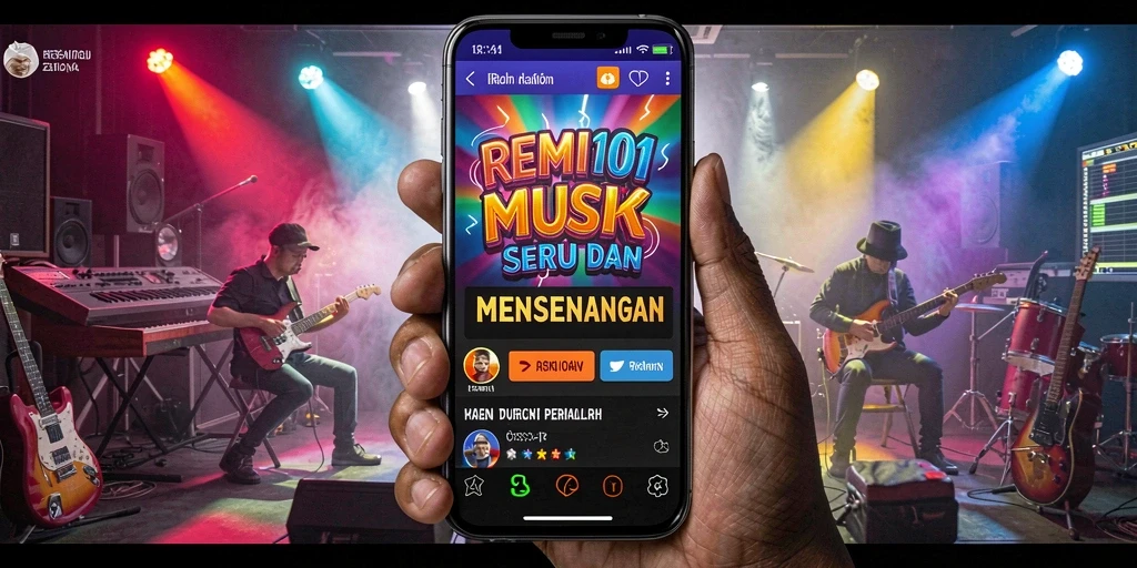 Tampilan gameplay REMI101 yang menarik dengan berbagai efek visual.