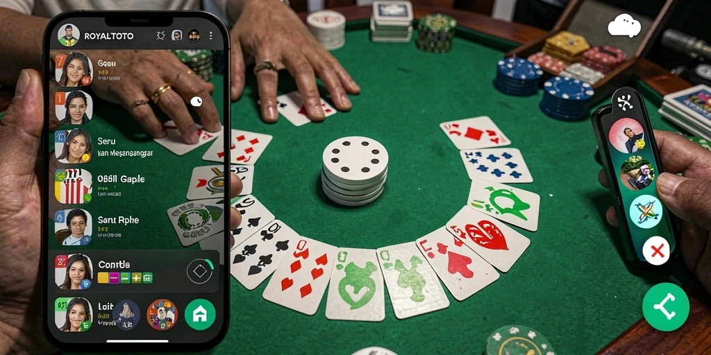 Tampilan gameplay Gaple yang mengasyikkan di ROYALTOTO.