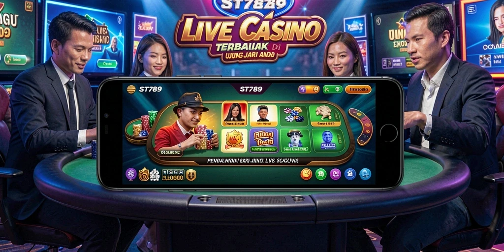 Screenshot gameplay ST789 menunjukkan aksi seru di Live Casino.
