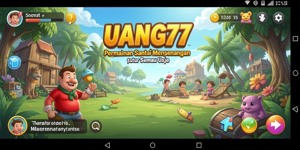 Tampilan gameplay UANG77 yang menarik dan menghibur.